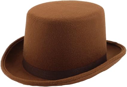 Brown top hat fancy dress Clearance