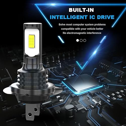 LED Headlight Bulbs – H7, 16000LM, Fits Honda CBR929RR 2000-2001 & CBR954RR 2001-2003