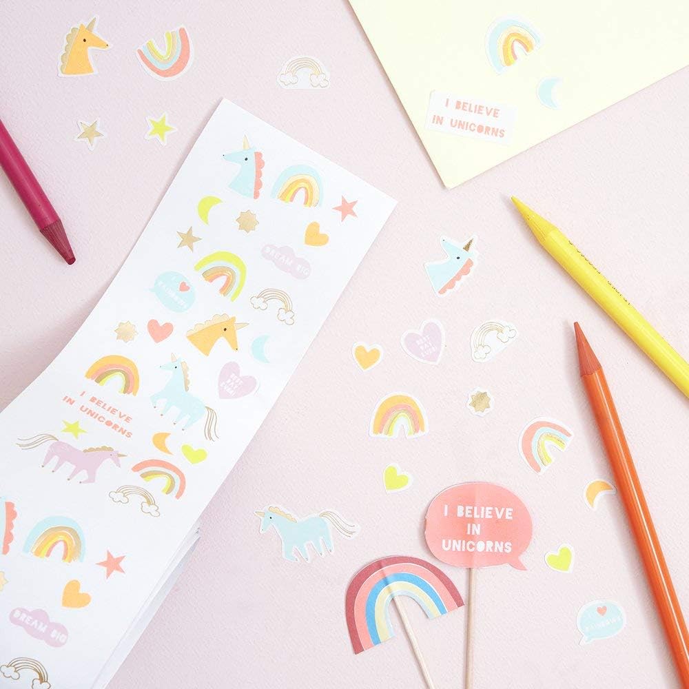 Meri Meri Mini Unicorn Stickers (Pack of 450), Gold - Image 3