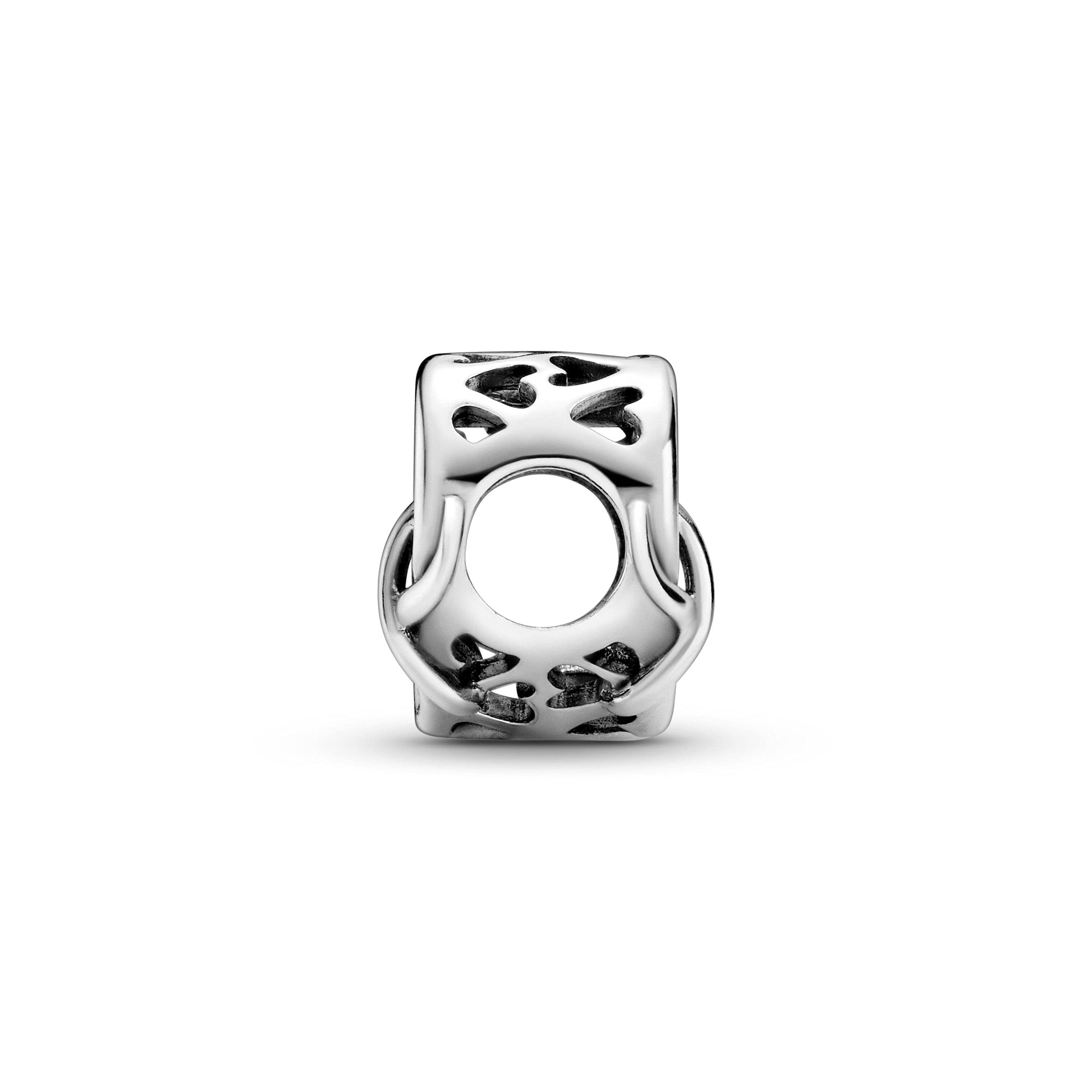 PANDORA „Love You Mum“ Unendlichkeits-Herz Charm Sterling-Silber 9,4 x 11,4 x 12,6 mm (T/H/B)
