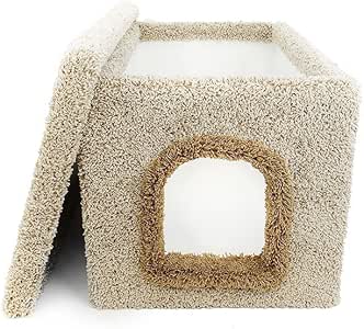 cat tree with built in litter box