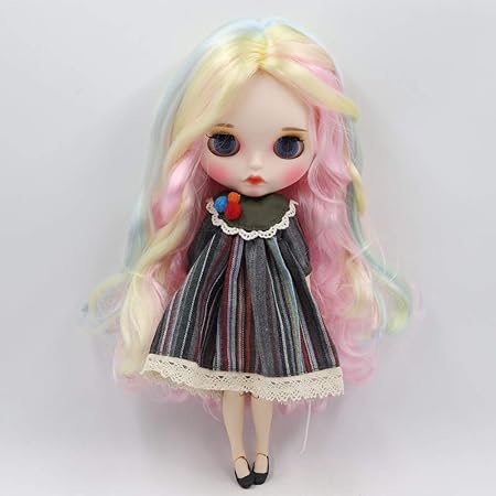 Amazon ブライス Blythy練習用可愛いドール 1 6サイズ 可動ボディドール本体のみ ピンクミックス髪マット顔とつ以上皮膚 フィギュア ドール 通販