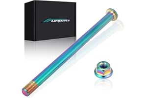 Funparts Rear Wheel Axle with Nut Titanium Alloy for Surron Sur Ron LBX Eride Pro SS SR S 79Bike Falcon M Electric Dirt Bike