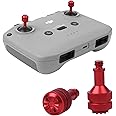 Anbee CNC Aluminum Controller Stick Replacement Joystick Thumb Rocker Compatible with DJI Neo/Air 3 3S/ Mini 3 Pro/Mavic 3 / Air 2 2S / Mini 2 Drone Remote (Red)