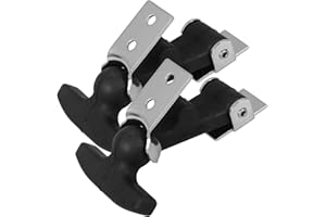 TOKIDNY Hood Catch Flexible T-Handle Hasp Lock for Engine Hood and Toolbox Latch Rubber Shock-Absorbing Durable Replacement w