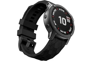 MYSNBKN Compatible Fenix 7 Band 22mm Width Soft Silicone Watch Strap for Fenix 5/ Fenix 5 Plus/Fenix 6/ Fenix 6 Pro/Fenix 7/Forerunner 935/Forerunner945/ Approach S60 Smartwatch