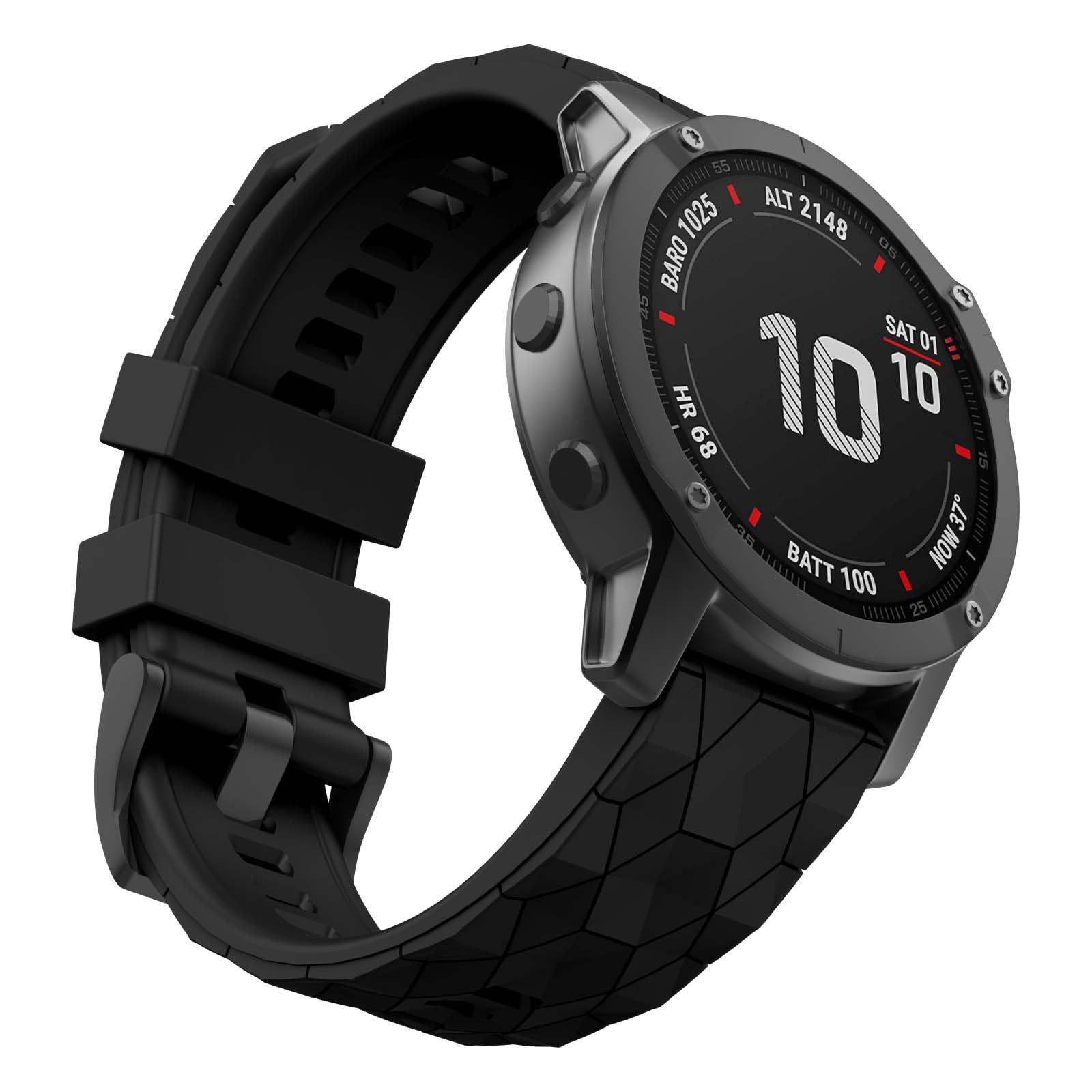 MYSNBKN Fenix 7 Strap 22mm Silicone bands for Fenix 5/Fenix 5 Plus/Fenix 6/Fenix 6 Pro/Fenix 7/Fenix 8 47mm/Forerunner 935/Forerunner 945/Approach S60/Quatix 5/EPIX/EPIX 2(Quick Fit)