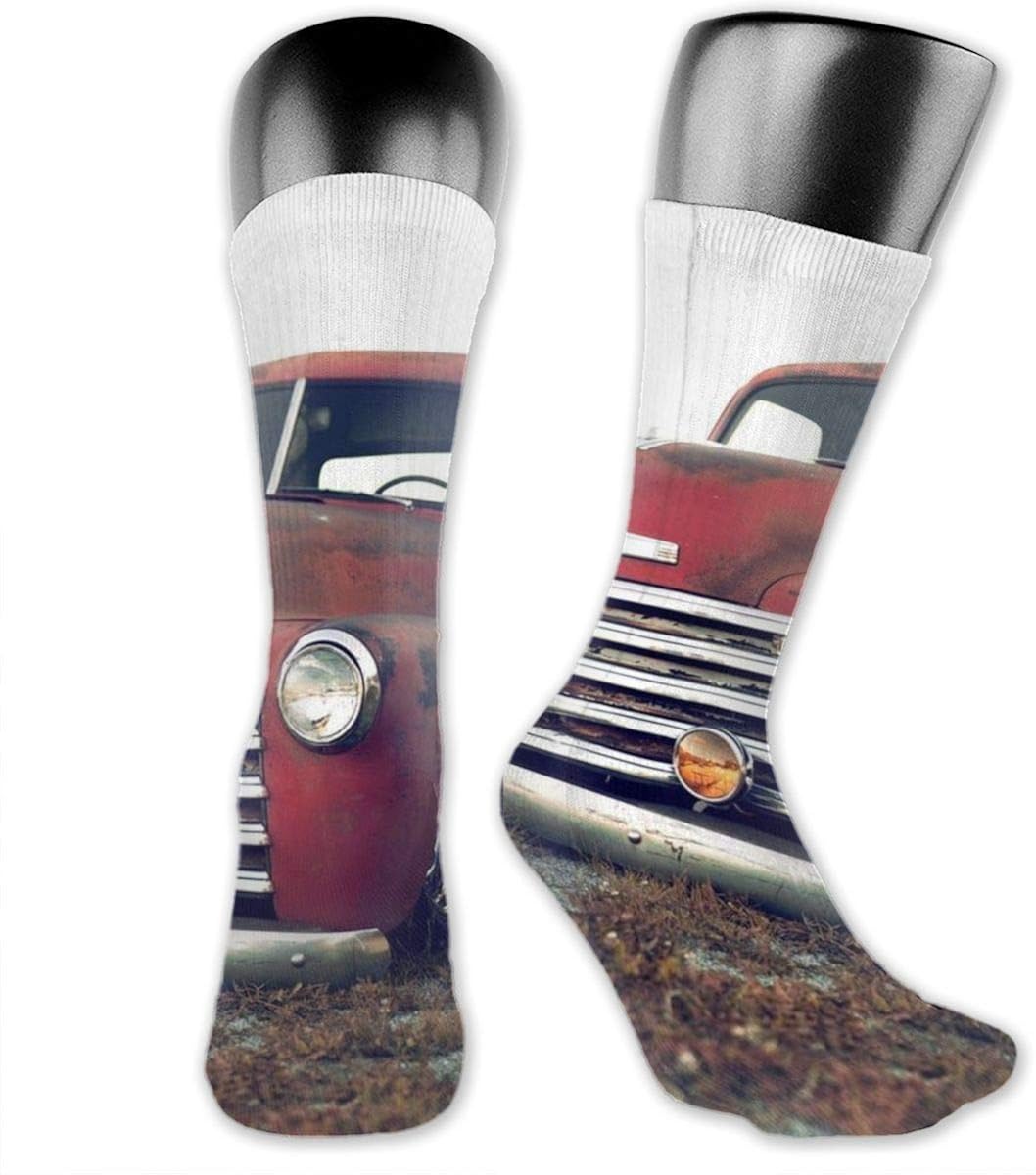 Red Truck Printed Crew Socks Colorful UnisexAdult Socks1X Amazon.co