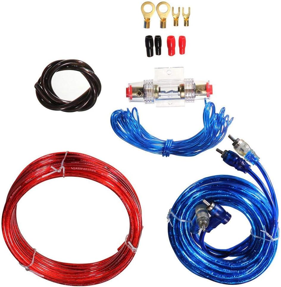 universal car auto complete amplifier wiring kit gauge for speakers