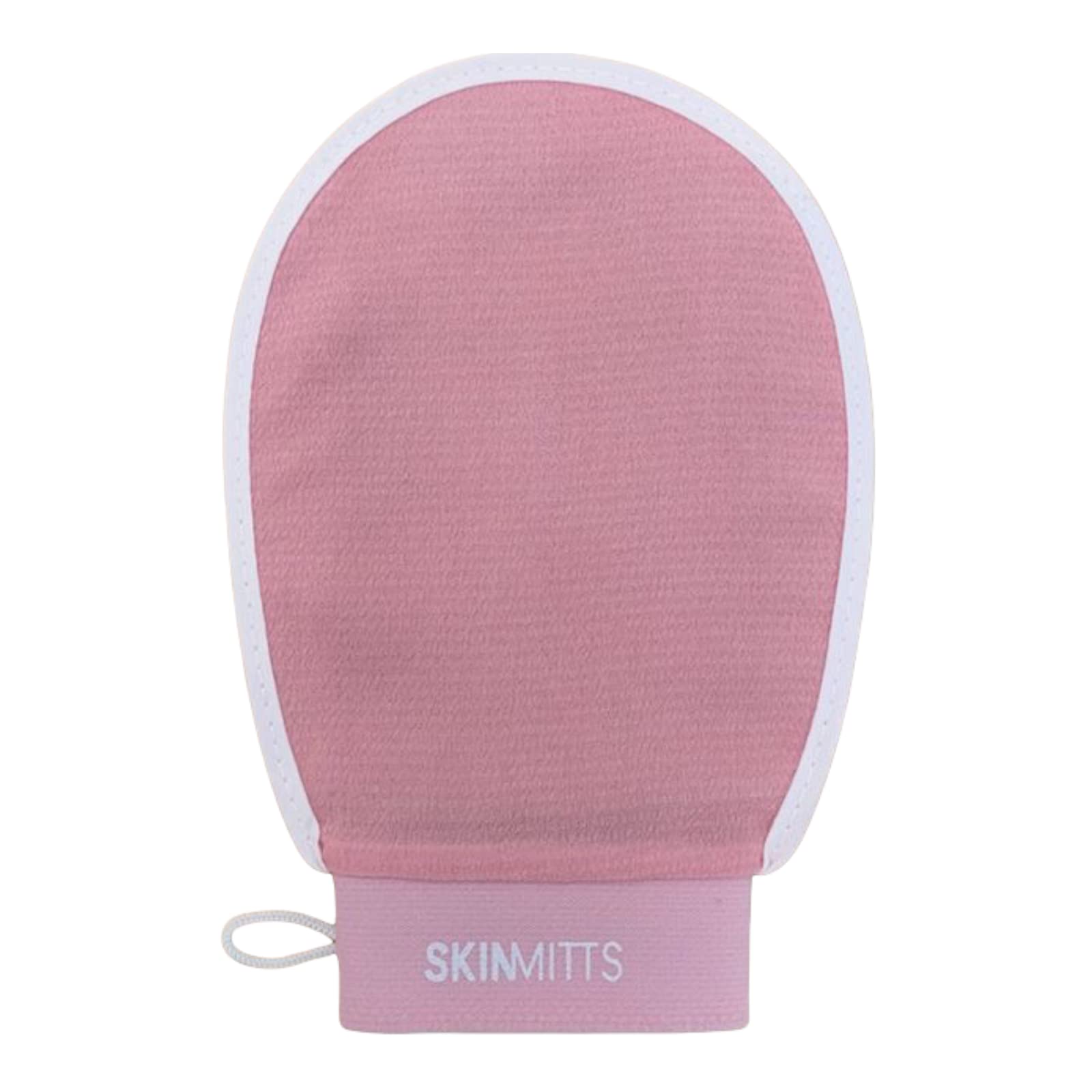 JPS Trading Services SKINMITTS 100 Percent Natural Cruelty Free Exfoliating Body Hand Mitt Glove Mitts for Bath Shower Wash Body Scrub Remove Dead Dry Skin Leaving Soft Clear (Pink)