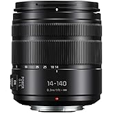Panasonic Lumix G Vario 14-140mm Telephoto Zoom Lens with F3.5-5.6 II ASPH, Mirrorless Micro Four Thirds Mount and Power O.I.