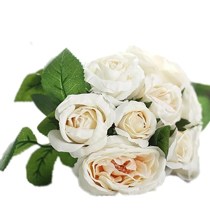 Hosaire Fleurs Artificielles De Bouquets Rose Fleur De Simulation De La Fête Des Mères Décoration Pour Maison Mariage Champagne