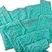 KAZOKU Crochet Mermaid Tail Blanket for Adult, 74-Inch-by-35-Inch, Mint Green