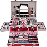 FantasyDay All-in-one Holiday Make up Gift Set | Makeup Kit for Women Full Kit Essential Starter Bundle Include Eyeshadow Palette Lipstick Blush Foundation Concealer Face Powder Mascara Lipgloss Brush