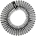 Caravan Full Circle Spring Head Band Comb In Classic Black With Deep Teeth And Closure