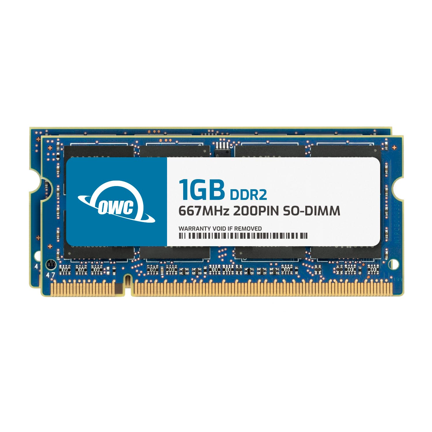 OWC - 2GB OWC Memory Upgrade Kit - 2 x 1GB PC5300 DDR2 667MHz SO-DIMMs for ALL Apple MacBook/MacBook Pro, iMac Intel, and Mac Mini Intel models