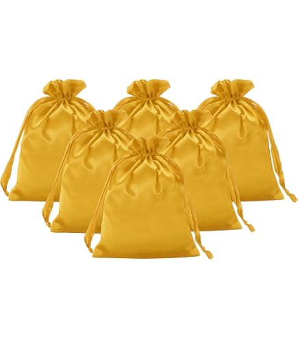 PATIKIL Sachets En Satin Avec Cordon De Serrage, 3 Pcs Sacs Cadeaux Miniatures De 4x6 Pouces Pour Mariage, Anniversaire, Noël, Fête De Bijoux, 3 Couleurs