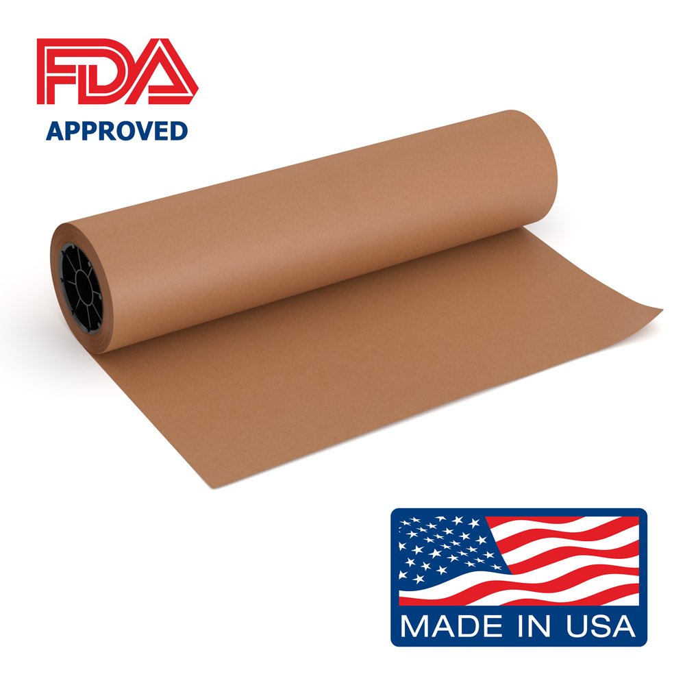Pink Kraft Butcher Paper Roll 18" x 175' Perfect for BBQ Smoking