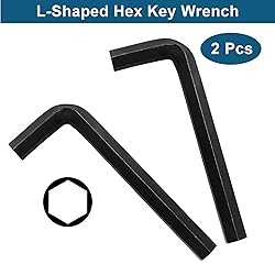 Biaungdo 2 Pcs Black 12mm Hex Key Wrench, Small