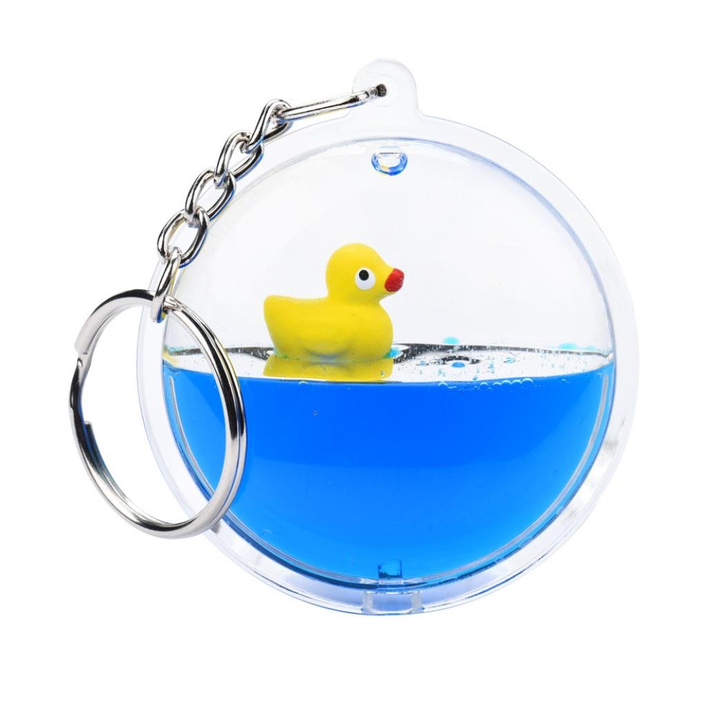 Hot Sale! Sunfei Keychain,Glitter Powder Quicksand Star Key Ring Mini