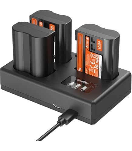 Zf用 SmallRigグリップ 4262 バッテリーEN-EL15c 充電器 Amazon.com : SmallRig EN-EL15c 4-Channel Camera Battery Charger