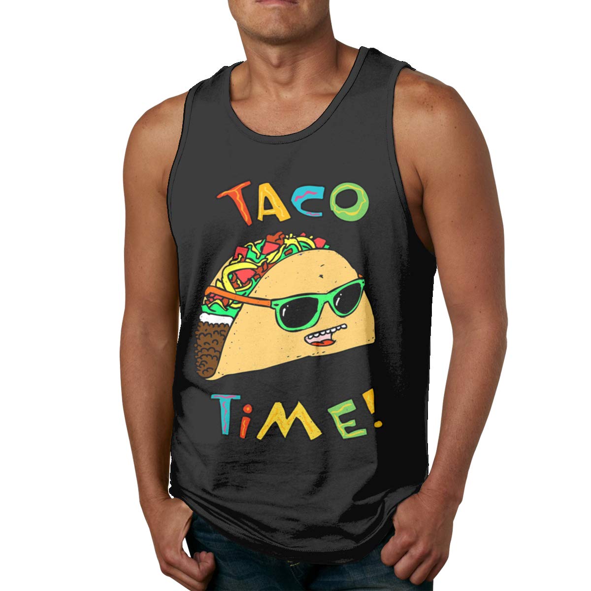 Taco Time Workout Muscle Bodybuilding Sleeveless T Shirt