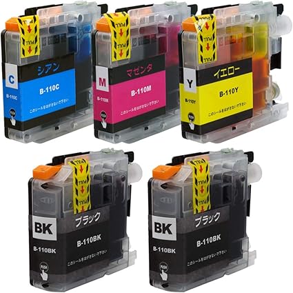 Amazon Lc110 4pk Bk 2 C M Y 5本セット ブラザー用互換インクカートリッジ 残量表示 新互換チップ搭載 Qr説明書 0619製 型番 Dcp J152n Dcp J137n Dcp J132n 0619 パソコン 周辺機器 通販