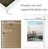 RUN HELIX A3 Wooden Frame with Plexiglass White 29.7x42 cm Wall Mount view 4