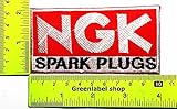 NGK Spark Plugs Car Moto Gp Motorcorss Racing Biker Motorcycle Boots Helmets Patch Logo Sew Iron on Embroidered Appliques Badge Sign Costume Send Free Registration