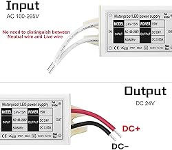 15W LED Power Supply 24V - Lustaled IP67 Waterproof