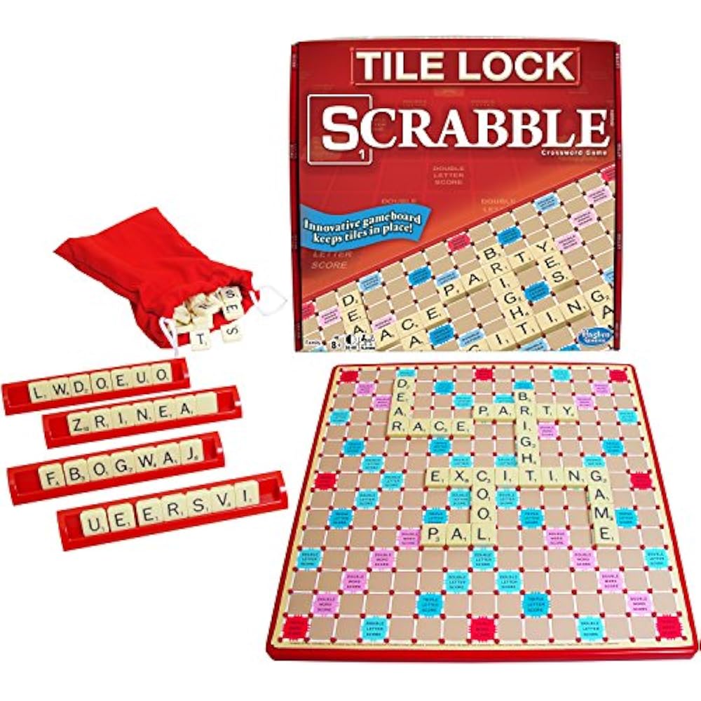 Super Scrabble Deluxe Edition Tile Lock Rotating Board Game Winning Moves Gift 696596560693 eBay