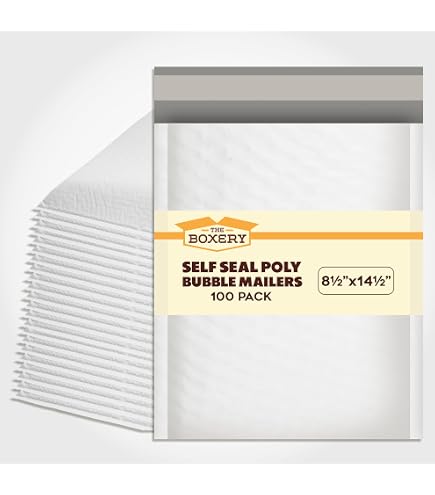 Bubble Mailers Waterproof 5 x 8 inches 50pcs Shipping Envelopes