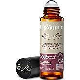 UpNature Frankincense Oil and Myrrh Oil Essential Oil Roll On – 100% Natural Essential Oil Blend Roller for Skin and Face