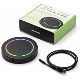 seeed studio reSpeaker XVF3800 USB Microphone Array with Case | 4-Microphone AI Voice Processing, Noise Cancellation &amp; 360&deg; Far-Field Pickup for Raspberry Pi, Jetson &amp; AI Projects