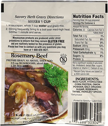 Mayacamas Savory Herb Gravy Mix, 0.8 Ounce (Pack of 12) - Thumbnail 3
