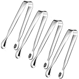 SOLEADER Mini Serving Tongs, Small Serving Utensils for Catering, Kitchen Tongs, Food-Grade Premium 304 Stainless Steel Tongs