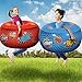 ArtCreativity Inflatable Body Bumper Set for Kids - Pack of 2 - Colorful Bump Ball Toys with Handles - Great Summer Game, Fun Birthday Party Activity, Gift Idea for Boys and Girls - Red and Blue