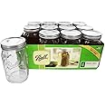 Ball Wide Mouth Quart Jar Set of 12, 32 Ounce (Pack of 1), Clear