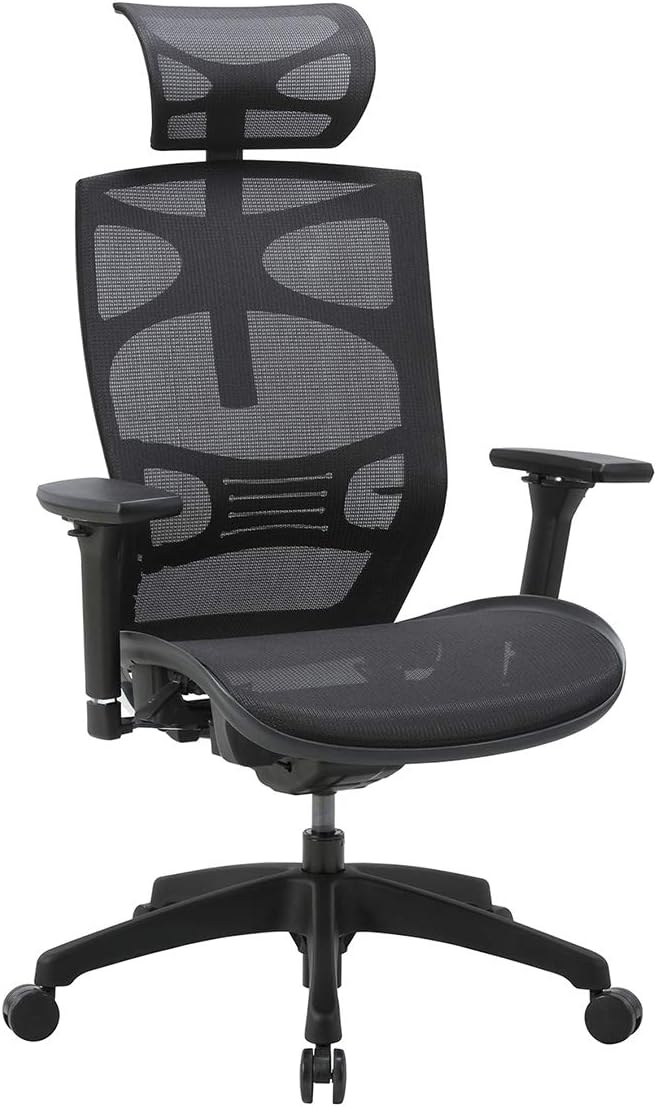 CLATINA Ergonomic Mesh Executive Chair with 4D Arm Rest and Adaptive Synchronize Seat High Back Swivel for Home Office