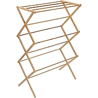 Honey Can Do Collapsible Clothes Drying Rack, Bamboo DRY-09508 Natural