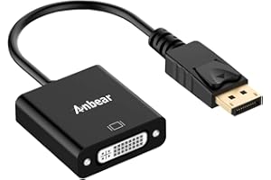 Anbear DisplayPort to DVI Adapter, Display Port to DVI-D Adapter (Male to Female) Compatible with Computer,Desktop,Laptop,PC