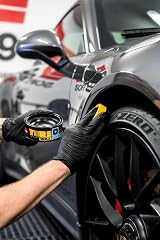 SOFT99 Tire Black Wax 170 g Matte Tire Dressing with Applicator Pad view 5