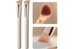 Albeaut Angled Under Eye Concealer Brush for Liquid Cream Powder Brightening Concealer Trangle Small Nose Contour Foundation 