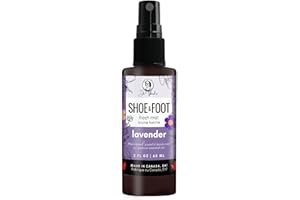 Lavender Scent All Natural Shoe Fresh Mist Powerful Deodorizing Shoe & Foot Spray - 2 oz 60 ml - Combats Stinky Feet Funk wit