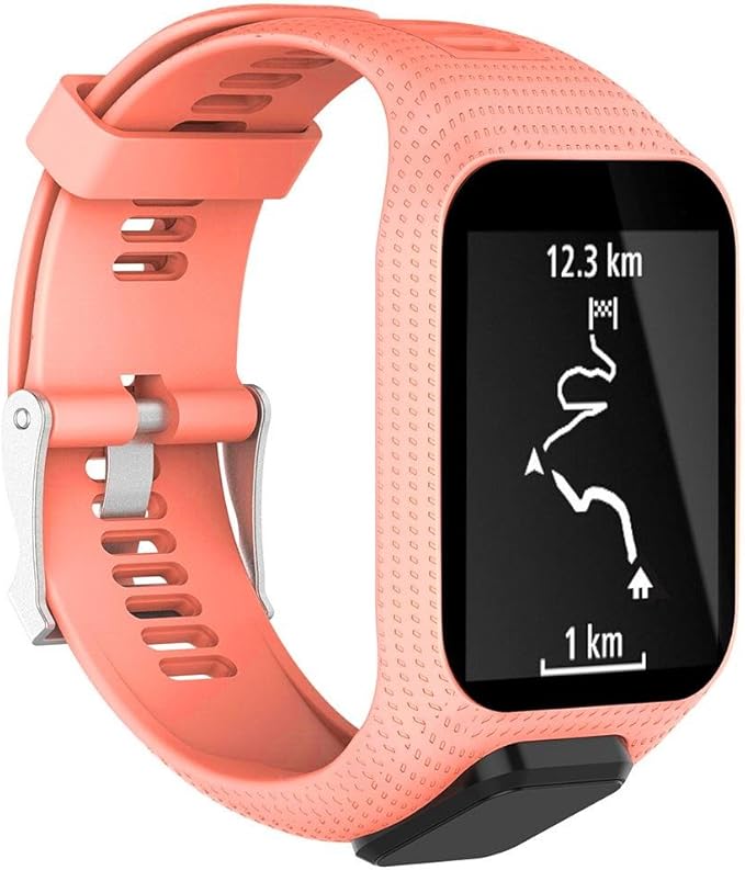 KOBWA - Correa de Repuesto para Reloj Tomtom Runner 2, Runner 3, Spark 3, Adventurer/Golfer 2 Sports GPS Running Smartwatch