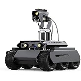 Waveshare UGV Rover Open-Source 6 Wheels 4WD AI Robot,Compatible with Raspberry Pi 5, Dual Controllers, Comes with Pan-Tilt Module, PI5-4GB Included