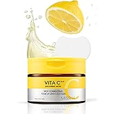 MISSHA Vita C Tone Up Ampoule Toner Pads (80 pads) Exfoliating, Spot Treatment Pads with Vitamin C, Hyaluronic Acid, Collagen, Hydrating