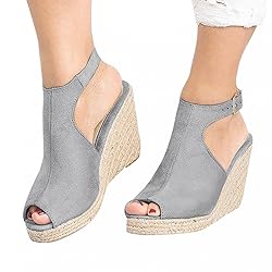 Gibobby Sandals for Women Wide Width,Open Toe Slip