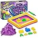 Kidsand 3.5 lbs - Magic 4 Color Sand - 8 Shaping Molds for Play Sand - Sand for Children Blue, Purple, Green, Orange - Kids Sand for Indoor Playing - Sand Kit for Kids - Box for Developing Sand