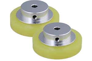 CNBTR 2pcs Dia 50mm H 6mm Silicone Industrial Encoder Meter Wheel for Rotary Encoder